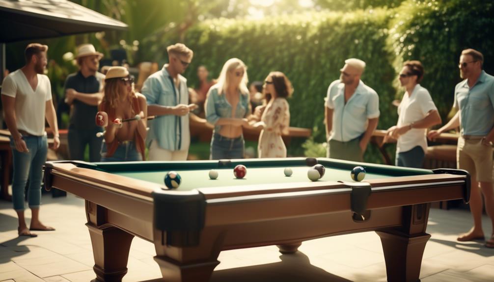advantages of outdoor pool tables