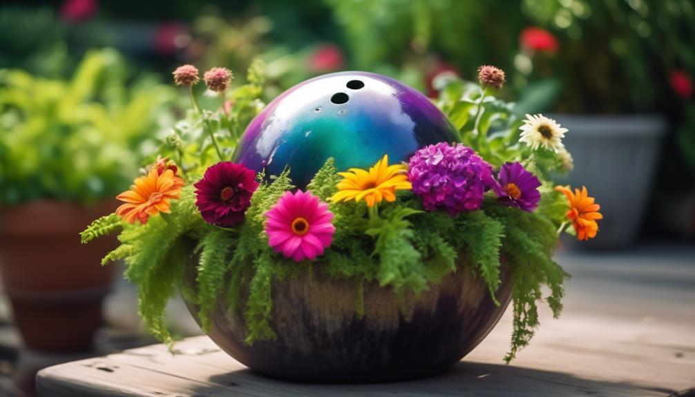 creative repurposing of bowling balls
