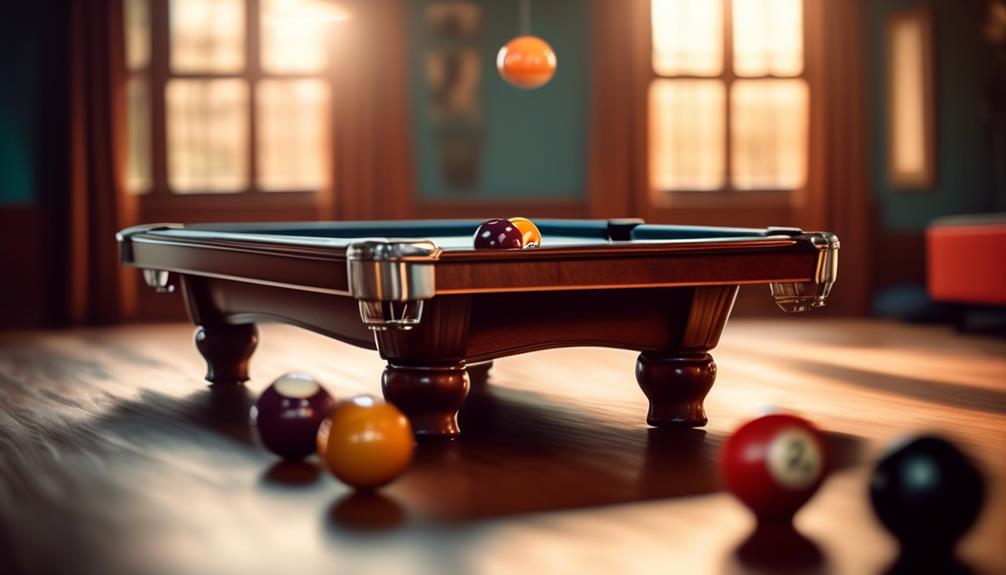 large professional pool tables