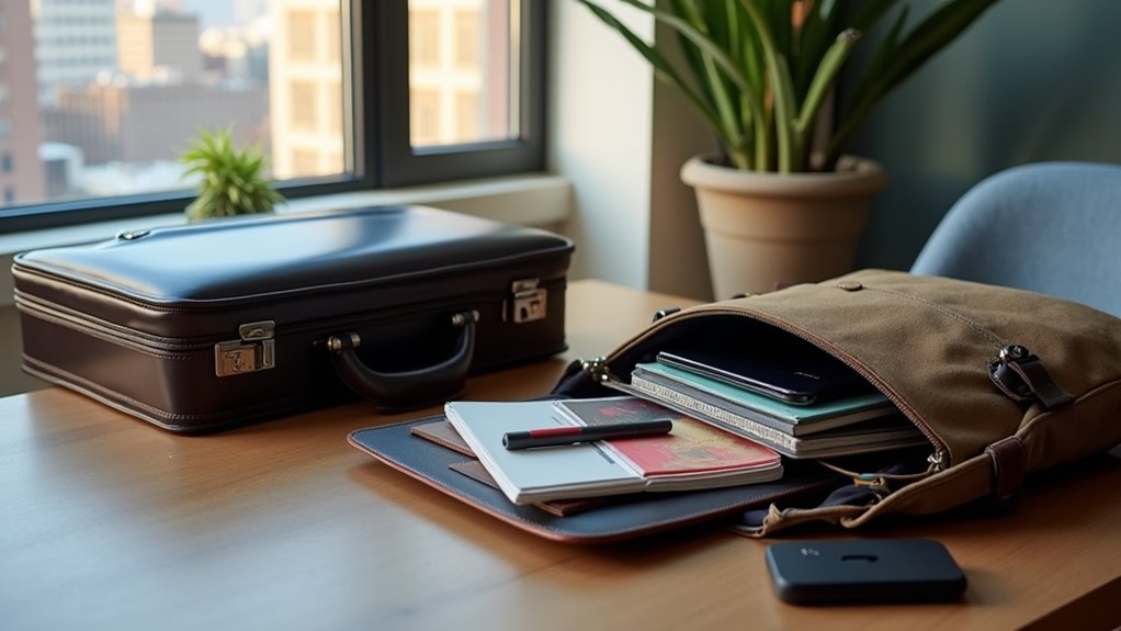 briefcase vs messenger bag