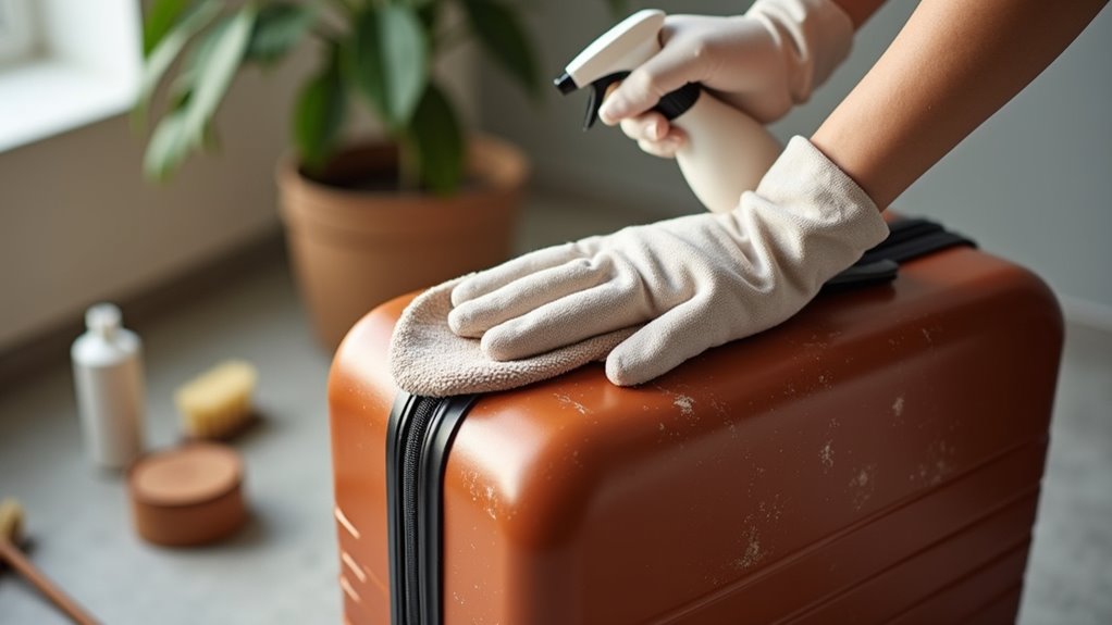 luggage cleaning material guide