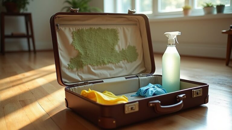 remove mold from suitcase