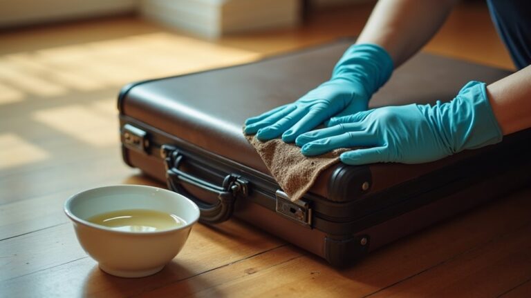 remove scuff marks suitcase